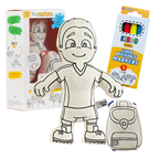 Kibakids - Sports Series: Soccer Boy Coloring Set