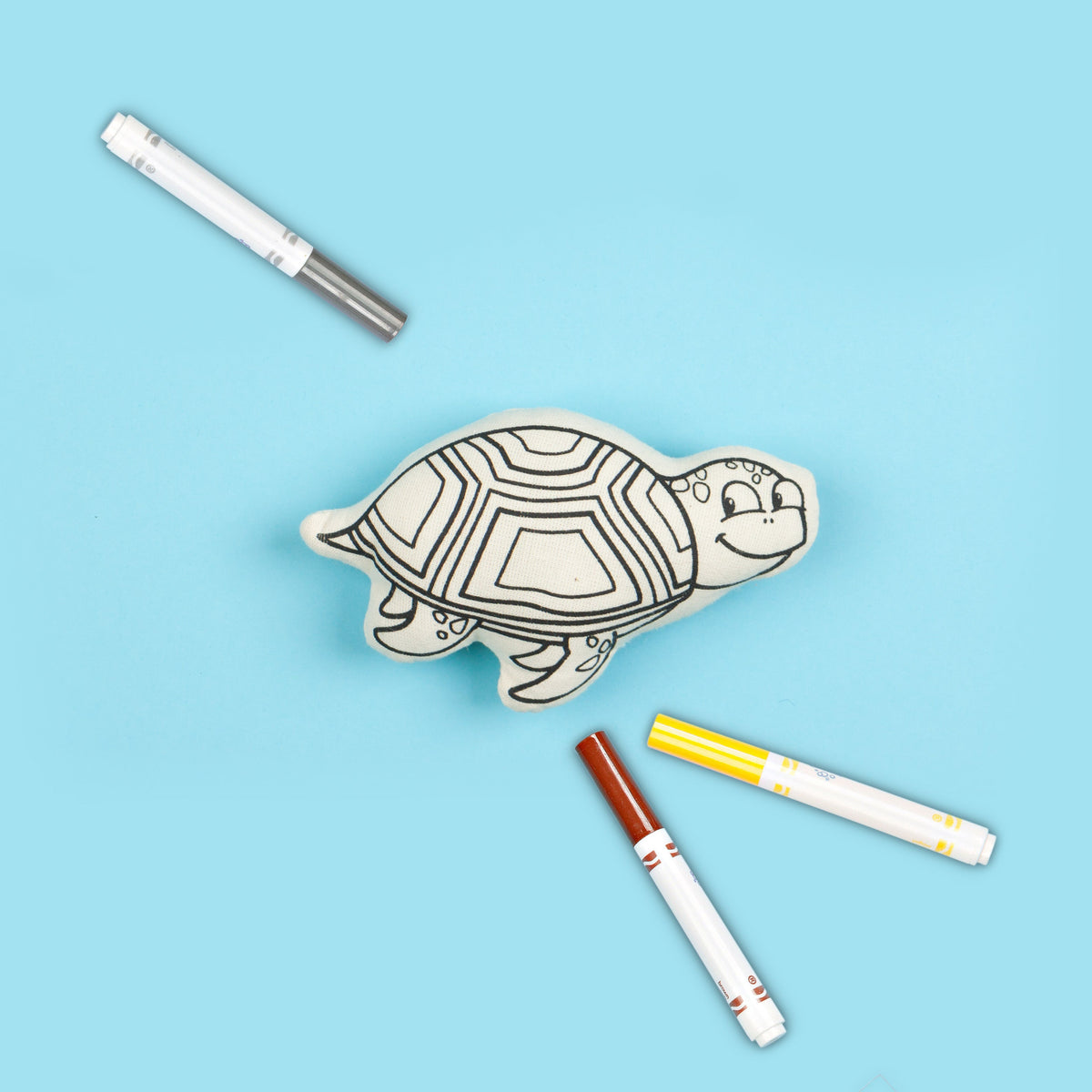 Kibakids - Sea Life Trio Coloring Set - Starfish, Turtle & Fish