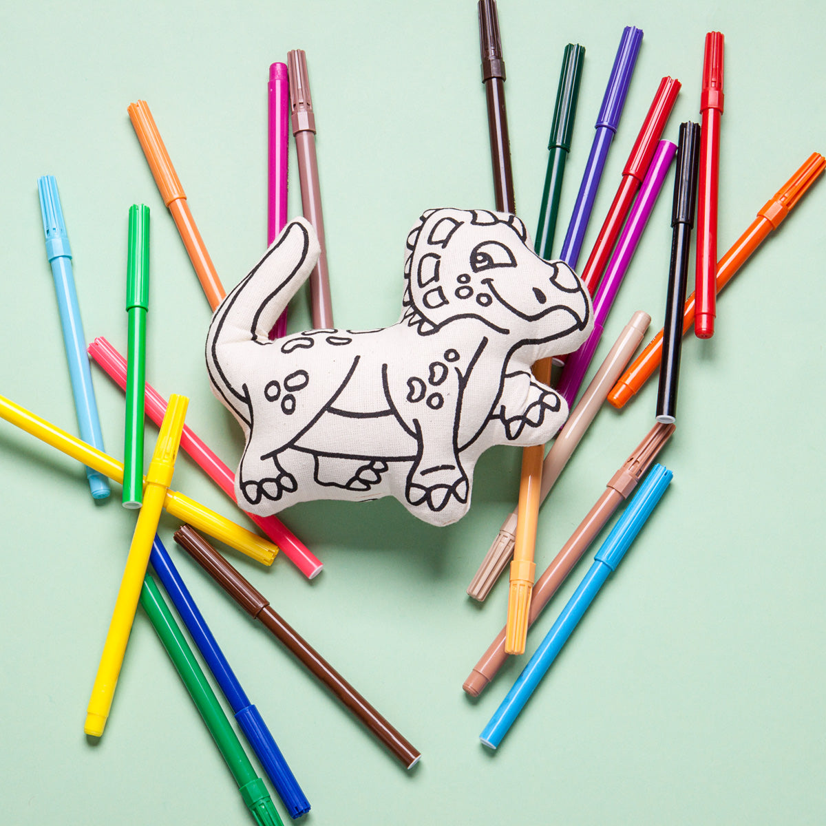 Kibakids - Dino Series: Triceratops Coloring Set