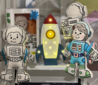 Kibakids - AstroBoy with Space Pack Coloring Set