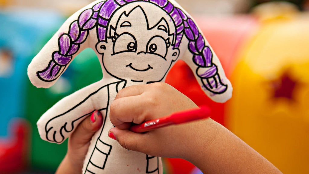 Kibakids - Girl with Braids Coloring Set