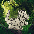 Kibakids - Dino Series: Triceratops Coloring Set