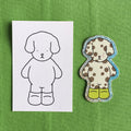 Kibakids - Kickflip Glitter Sticker + Info Card