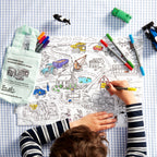 Kibakids - colour your own placemat gift bundle