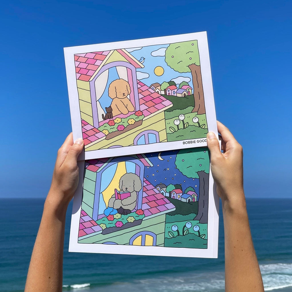 Kibakids - Day to Night Coloring Book