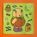 Kibakids - Pumpkin Puppy Glitter Sticker Sheet
