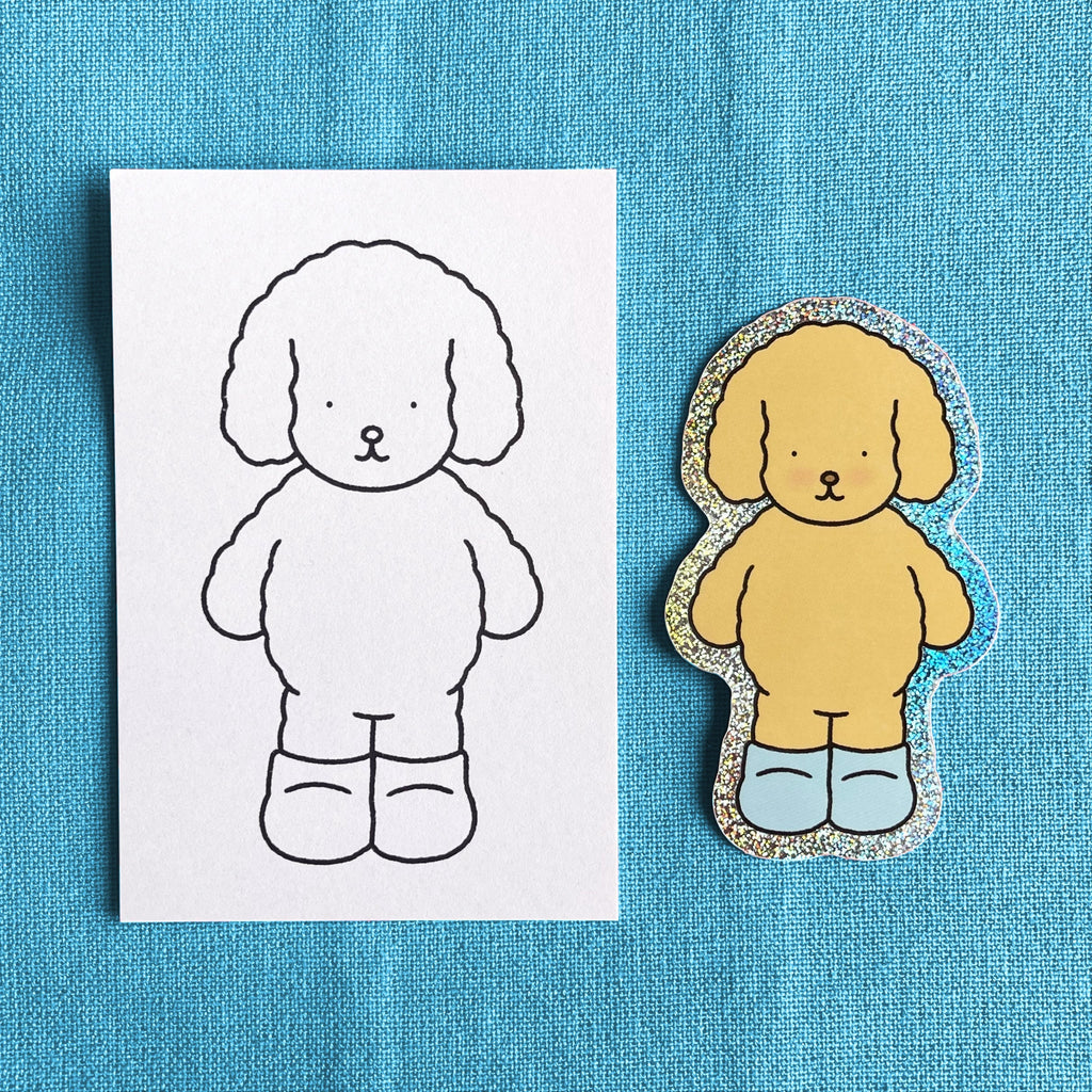 Kibakids - Momo Glitter Sticker + Info Card