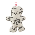 Kibakids - Christmas Ornaments Duo - Gingerbread Man and Snowman Coloring Set