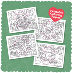 Kibakids - Digital Download • December Coloring Pages 2022