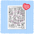 Kibakids - Digital Download • Classroom Coloring Page