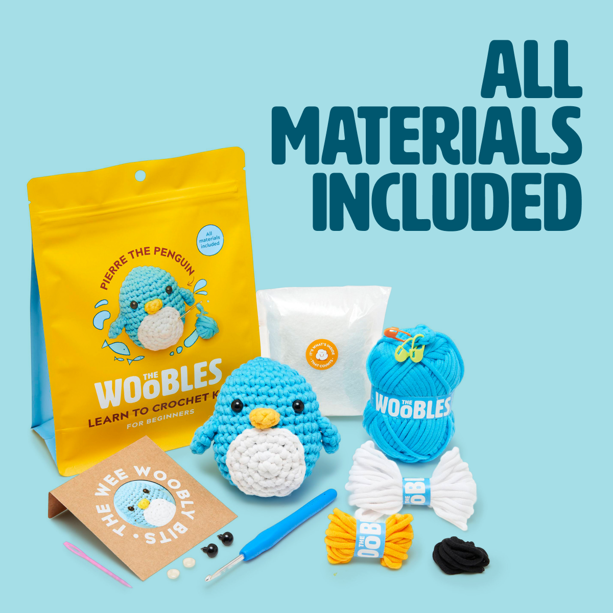Kibakids - Pierre the Penguin Crochet Kit