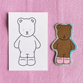 Kibakids - Pierre Glitter Sticker + Info Card