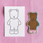 Kibakids - Pierre Glitter Sticker + Info Card