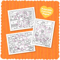 Kibakids - Digital Download • Pumpkin Coloring Pages