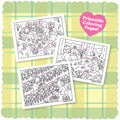 Kibakids - Digital Download • Spring Coloring Pages