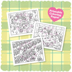 Kibakids - Digital Download • Spring Coloring Pages