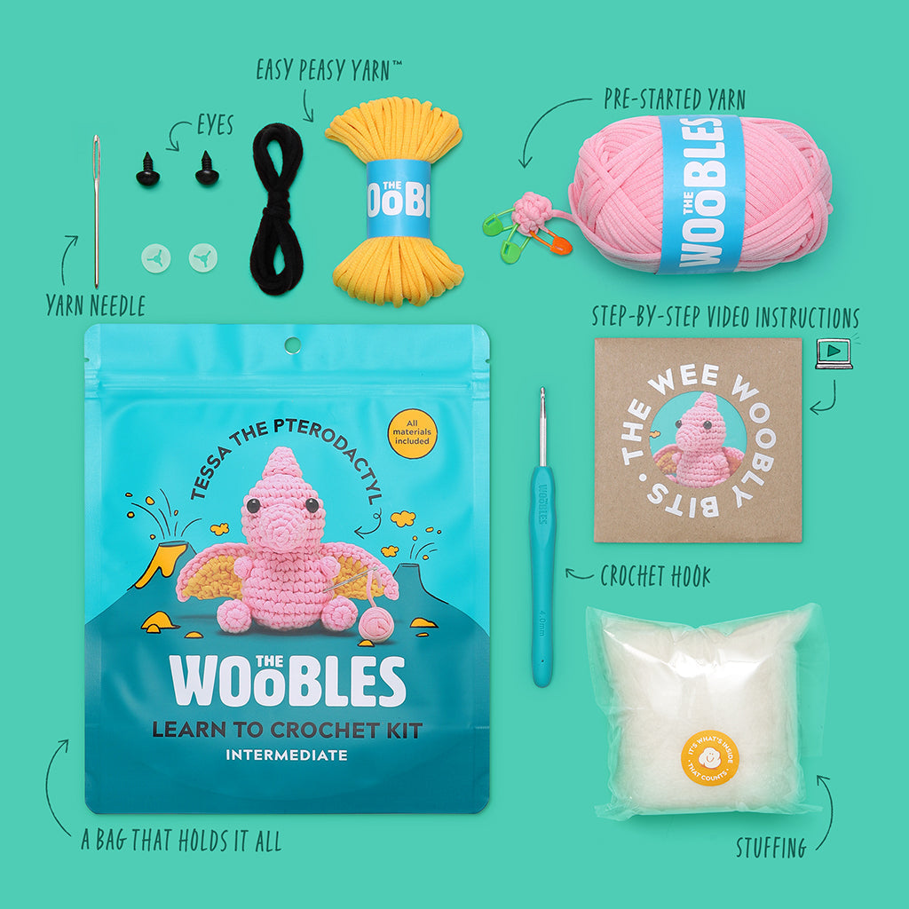 Kibakids - Tessa the Pterodactyl Crochet Kit