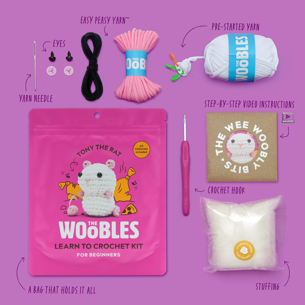 Kibakids - Tony the Rat Crochet Kit