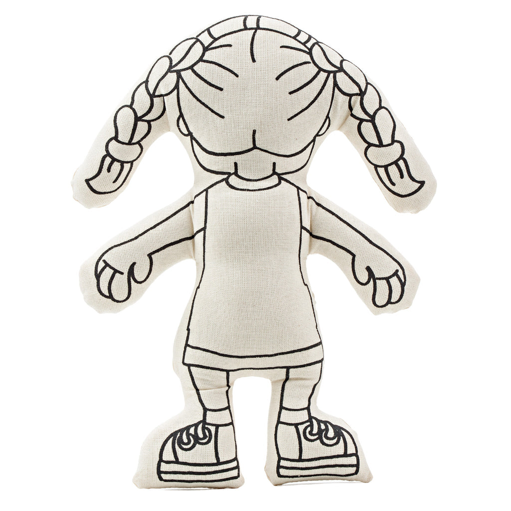Kibakids - Girl with Braids Coloring Set