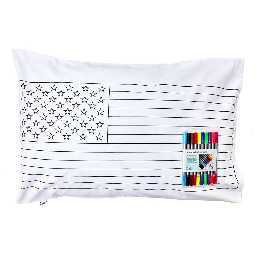 Kibakids - US map pillowcase
