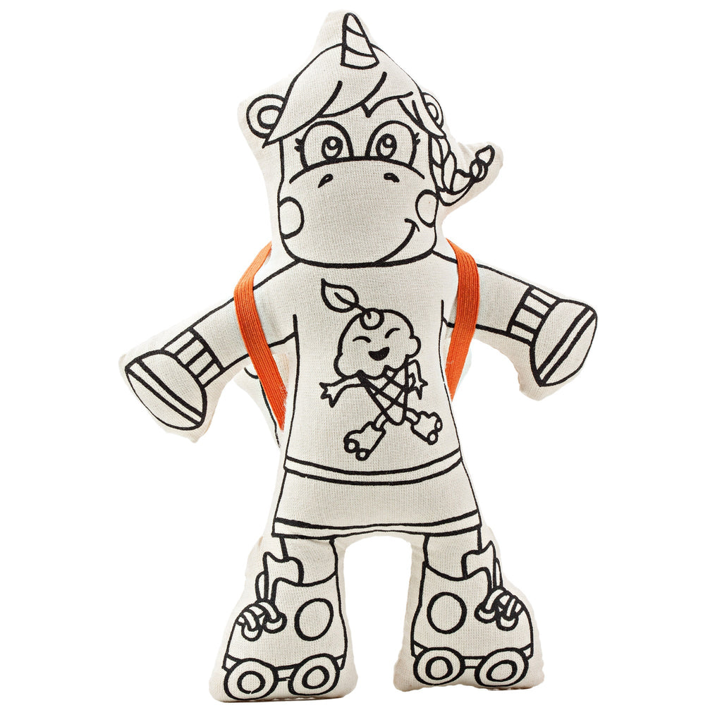 Kibakids - Unicorn with Rainbow Backpack Coloring Set