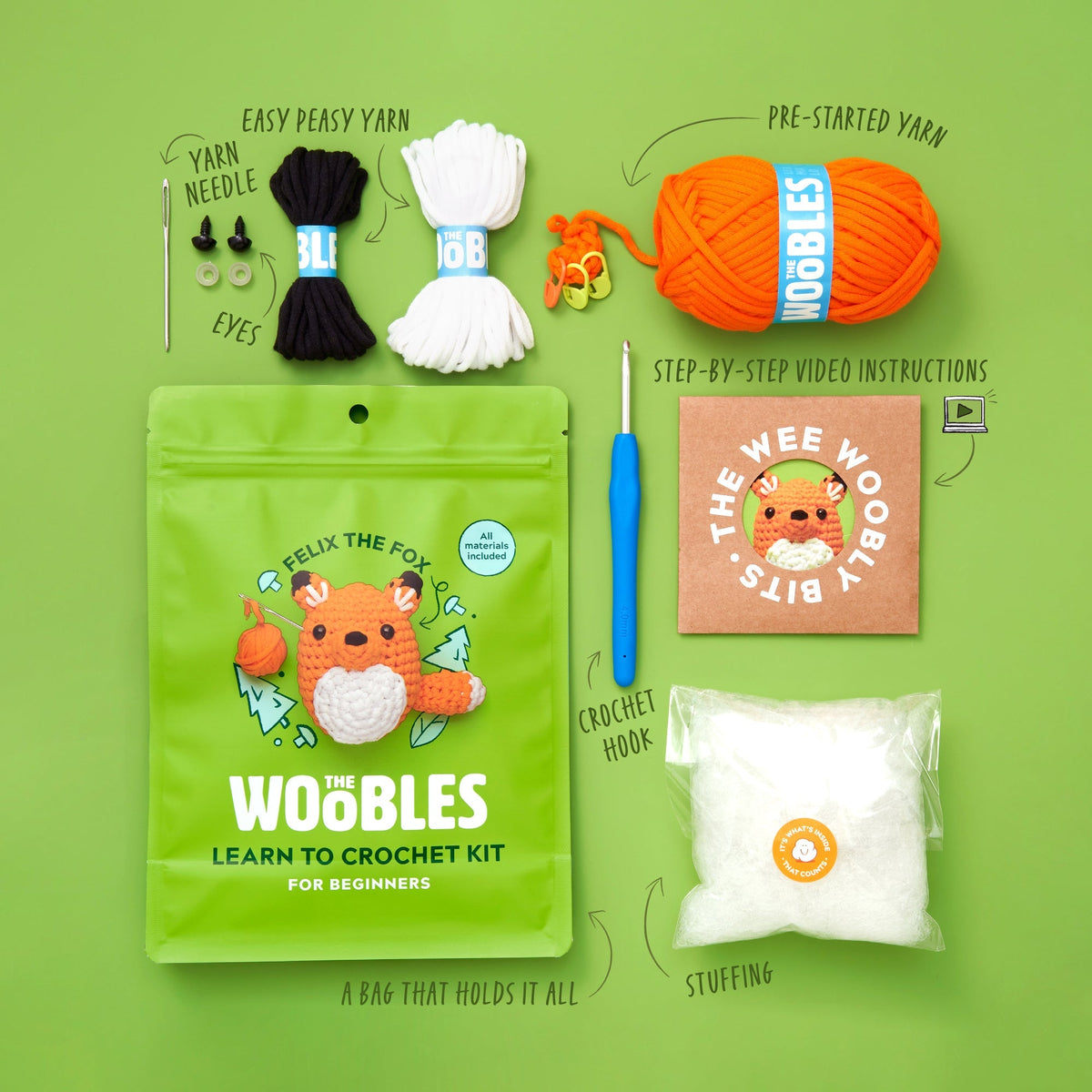 Kibakids - Felix the Fox Crochet Kit