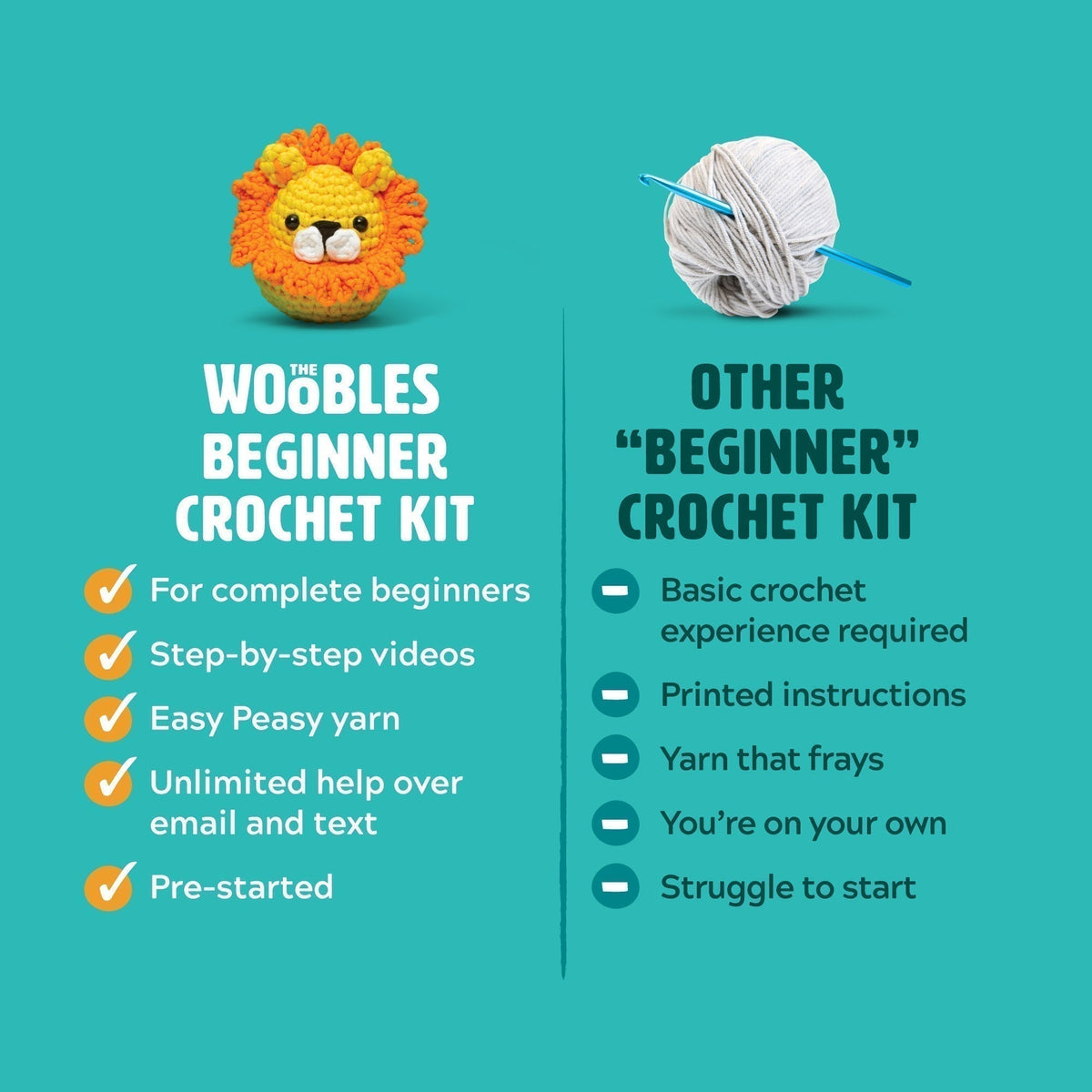 Kibakids - Emilio the Turtle Pastel Crochet Kit