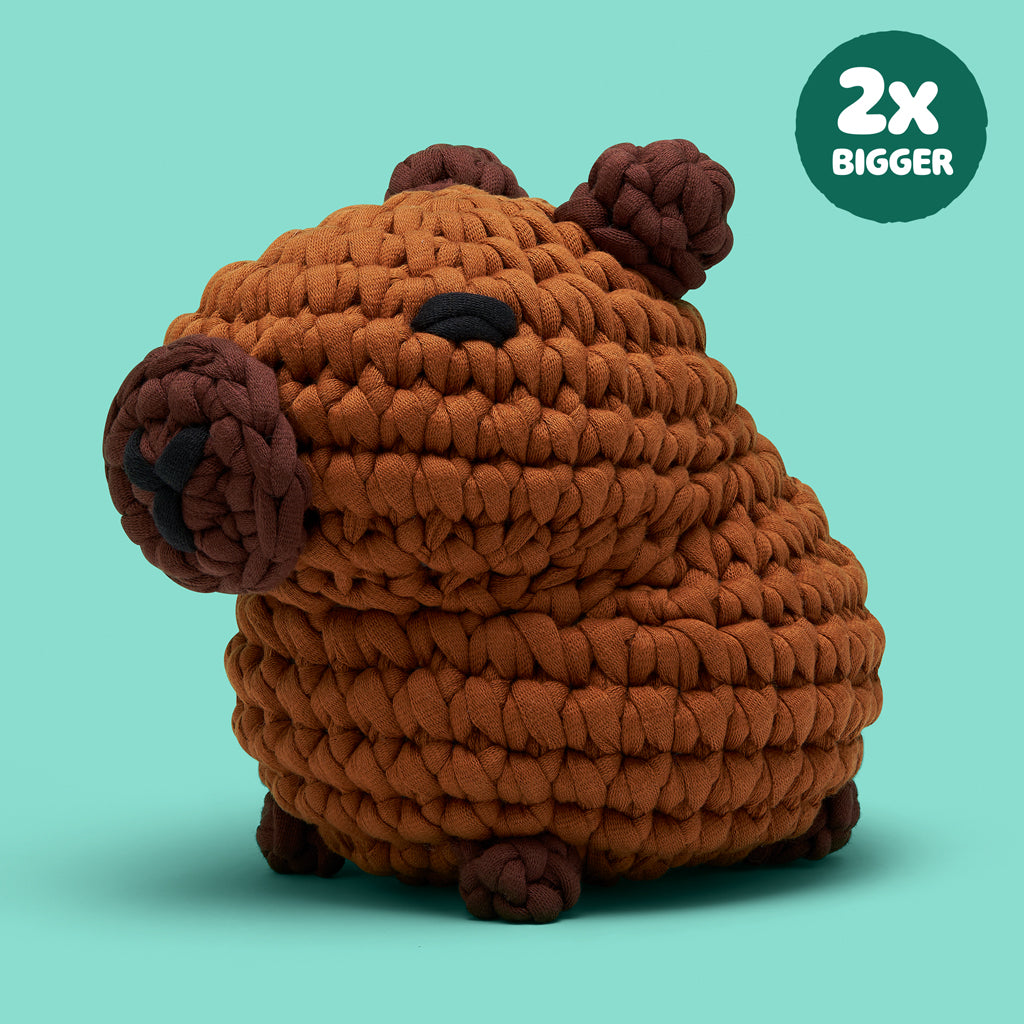 Kibakids - Hugh the Capybara Extra Squeezy Crochet Kit