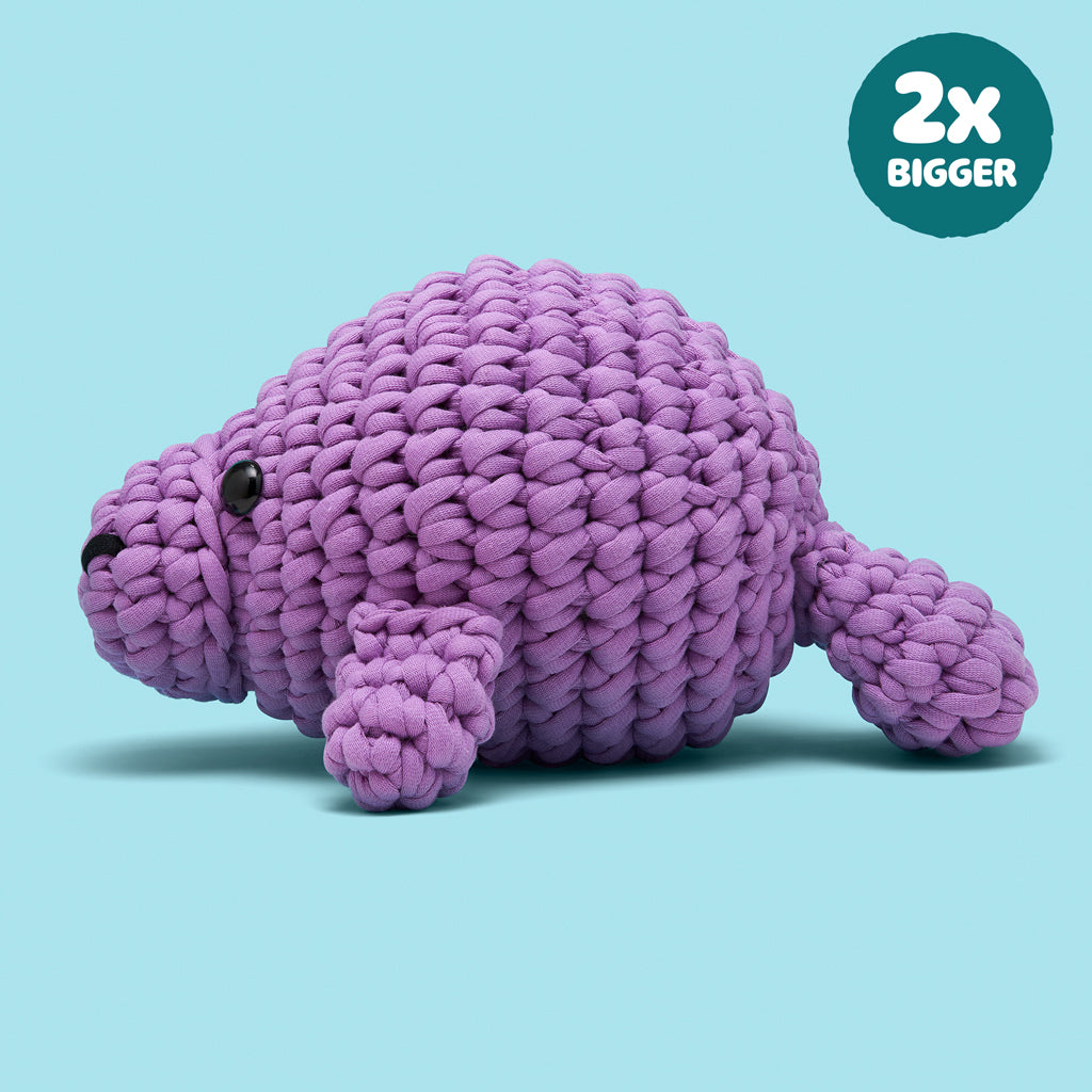 Kibakids - Phyllis the Manatee Extra Squeezy Crochet Kit