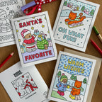 Kibakids - Santa's Favorite Coloring Card