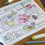 Kibakids - Day to Night Coloring Book