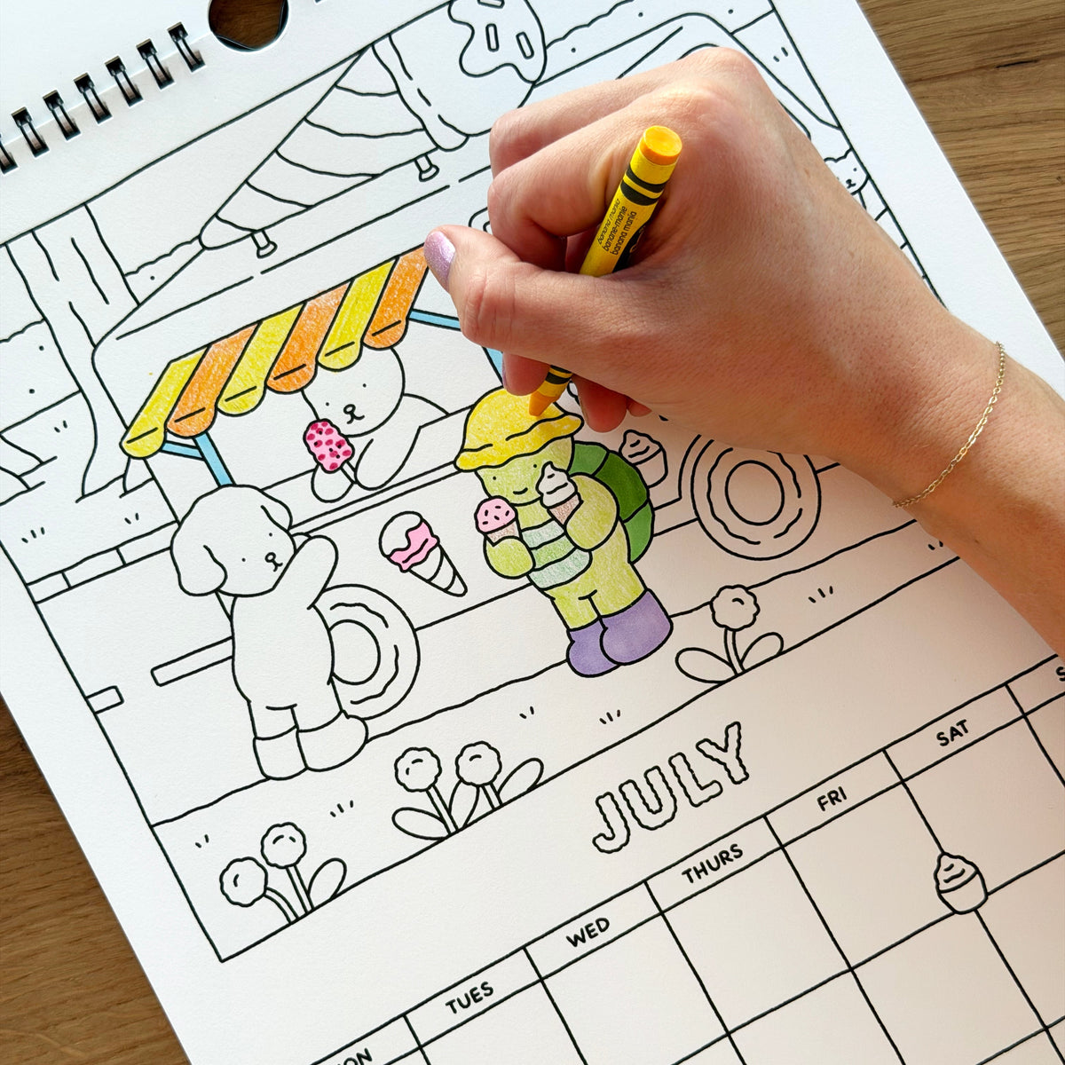 Kibakids - Coloring Calendar