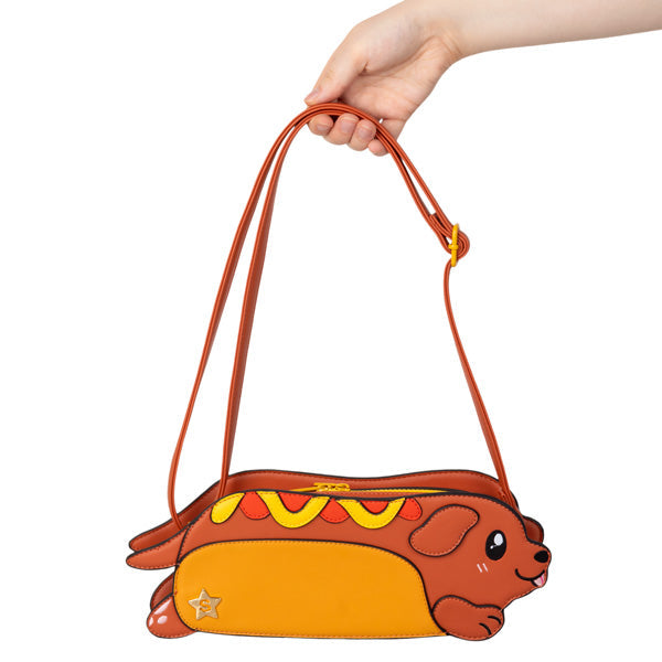Kibakids - Kibakids Dachshund Hot Dog Crossbody Purse