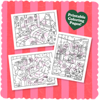 Kibakids - Digital Download • December Coloring Pages 2023