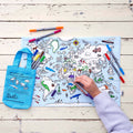 Kibakids - world map placemat to go - party pack of 10