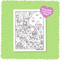 Kibakids - Digital Download • Egg Hunt Coloring Page