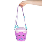 Kibakids - Comfort Food Bubble Tea Fuzzy Crossbody Bag