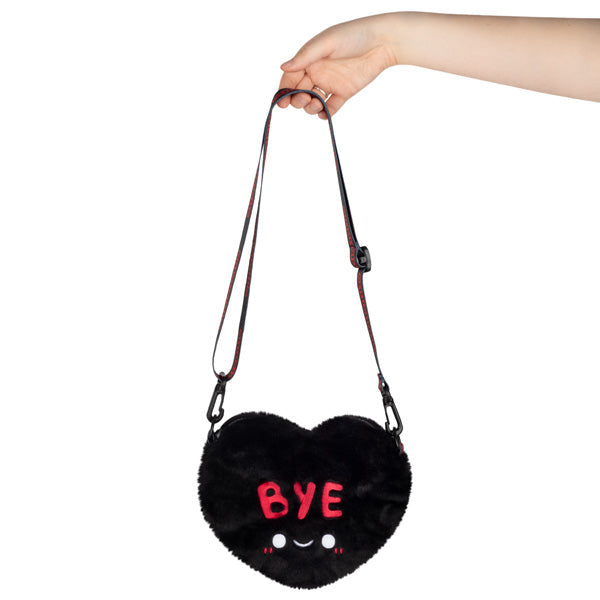Kibakids - Kibakids Fuzzy Candy Heart BYE Crossbody Bag