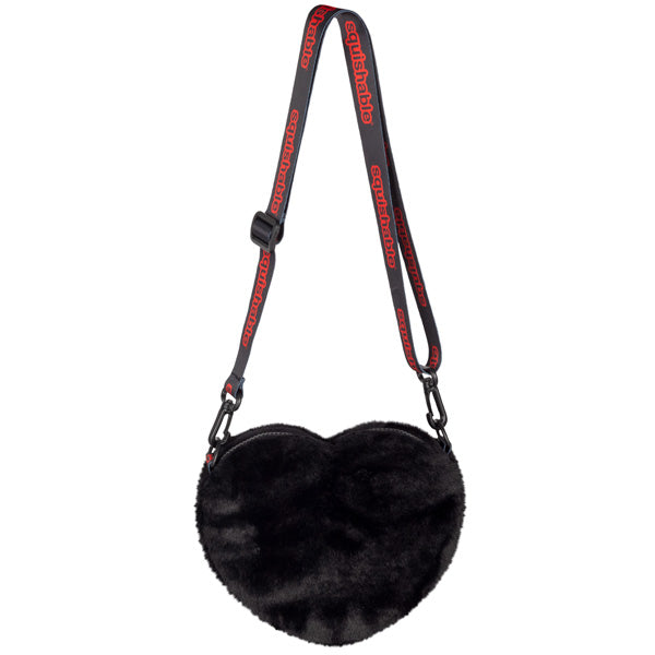 Kibakids - Kibakids Fuzzy Candy Heart BYE Crossbody Bag