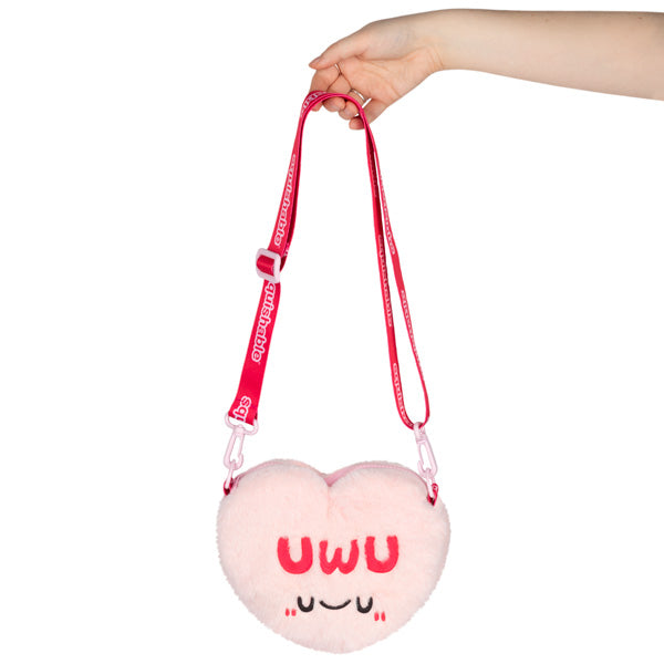 Kibakids - Kibakids Fuzzy Candy Heart UWU Crossbody Bag