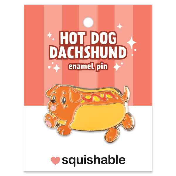 Kibakids - Dachshund Hot Dog Enamel Pin