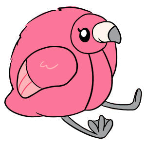 Kibakids - Mini Kibakids Fluffy Flamingo