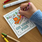 Kibakids - Oh What Fun! Coloring Card