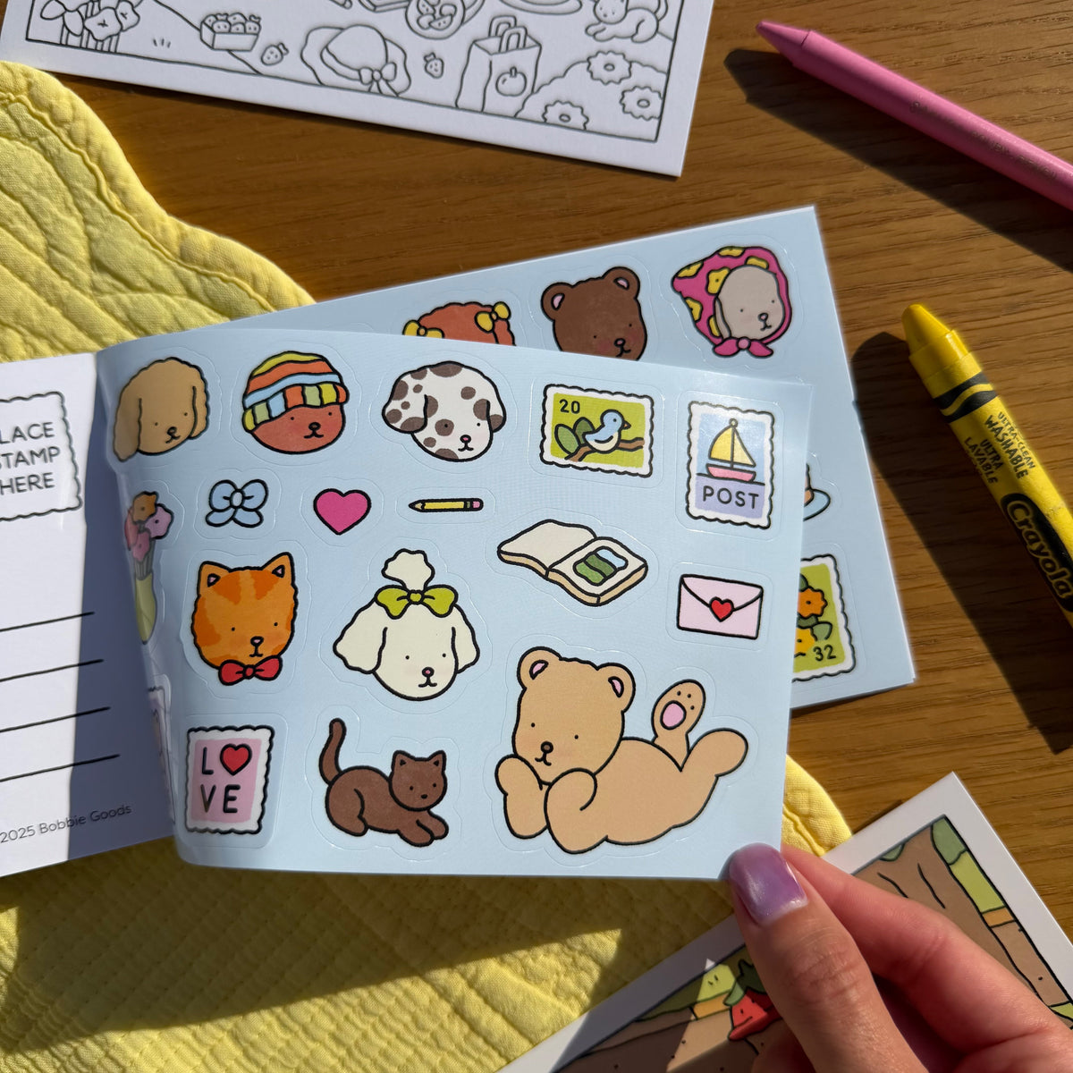 Kibakids - Postcard Coloring Book