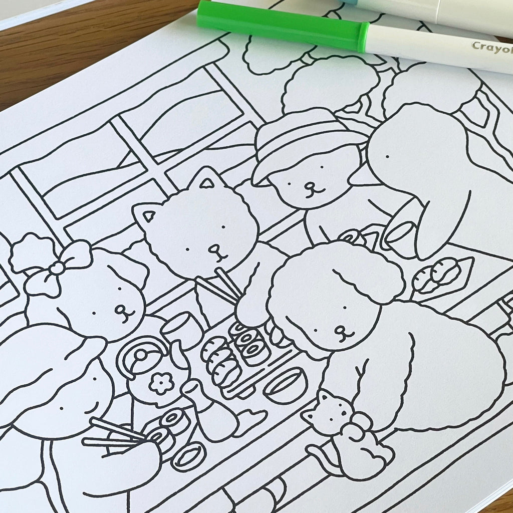 Kibakids - Day to Night Coloring Book