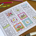 Kibakids - Day to Night Coloring Book