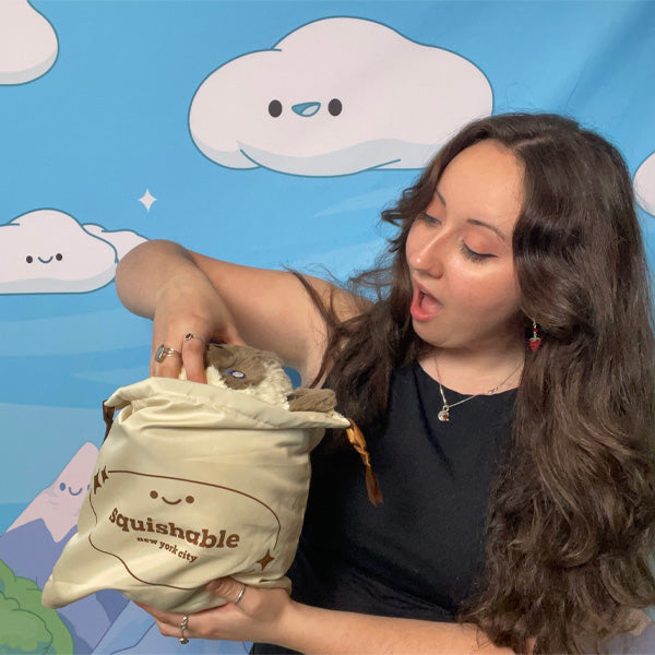 Kibakids - DIY Tan Drawstring Dust Bag - Small