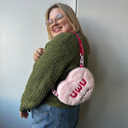 Kibakids - Kibakids Fuzzy Candy Heart UWU Crossbody Bag
