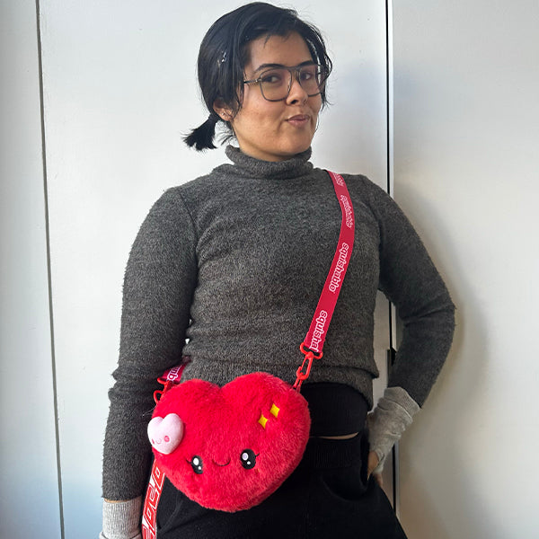 Kibakids - Kibakids Heart Fuzzy Crossbody Bag
