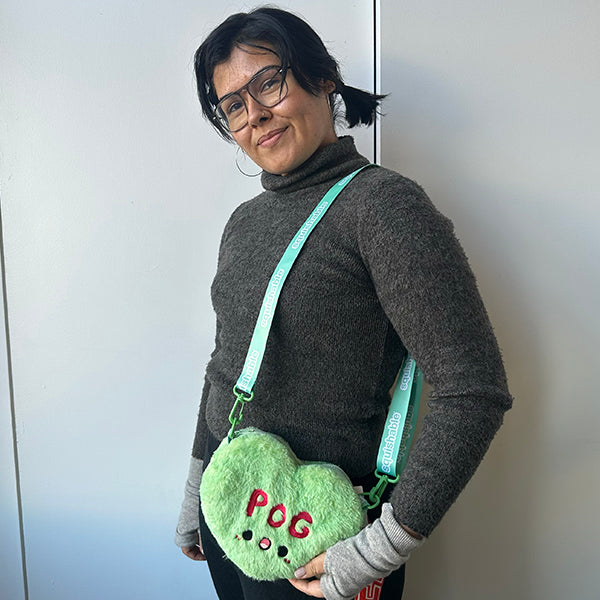 Kibakids - Kibakids Fuzzy Candy Heart POG Crossbody Bag